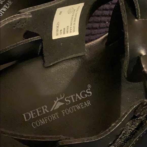 Womens Size 4 Black Sandals: Deer Stags - Picture 4 of 6